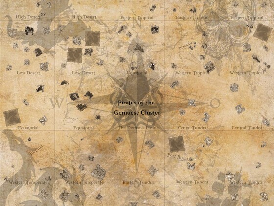 Pirates of the Gemüse Cluster Landkarte